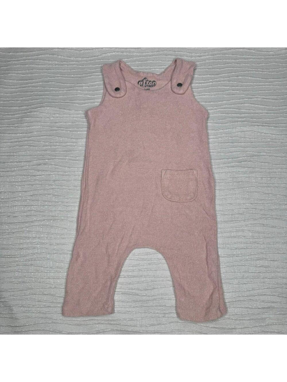 Afton street baby girl pink jumpsuit
